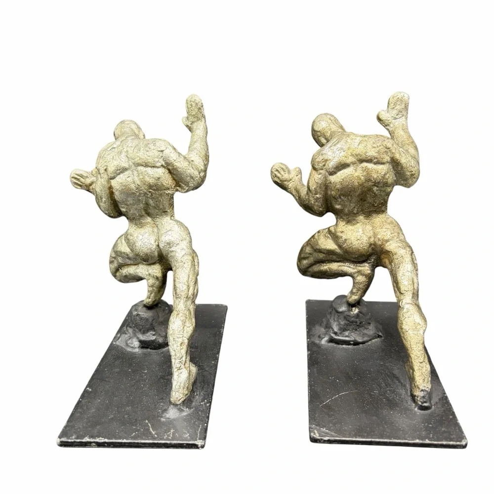 ATHLETIC FIGURE BOOKENDS PIER 1 IMPORTS SET OF 2